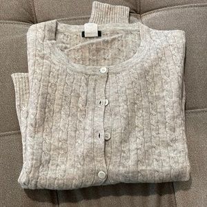 Gray j crew cardigan medium
